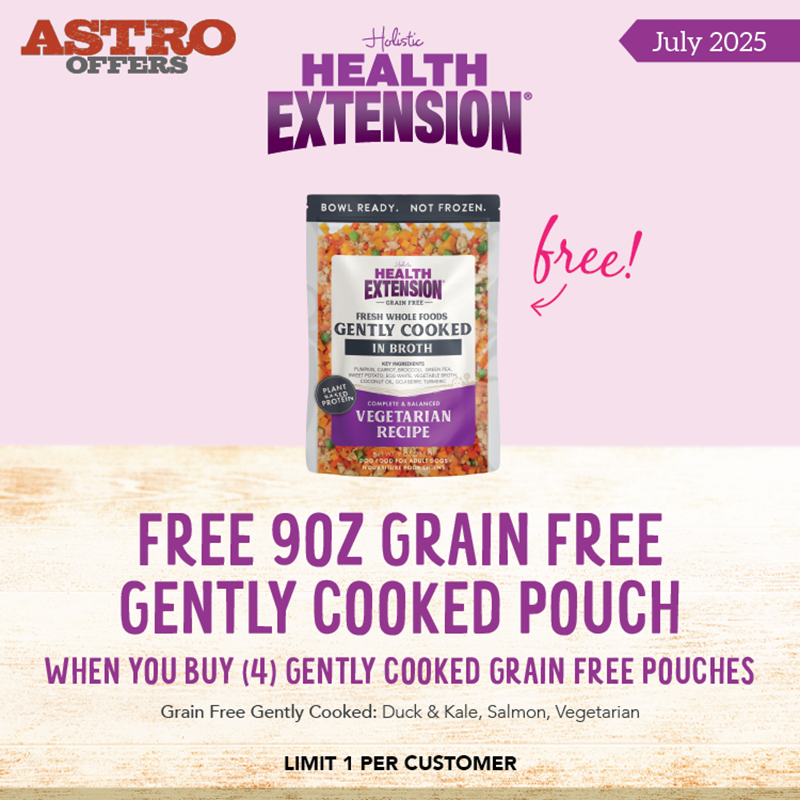 Astro | Health Extension | Buy 4, Get 1 FREE on Grain Free Gently Cooked 9oz Pouches