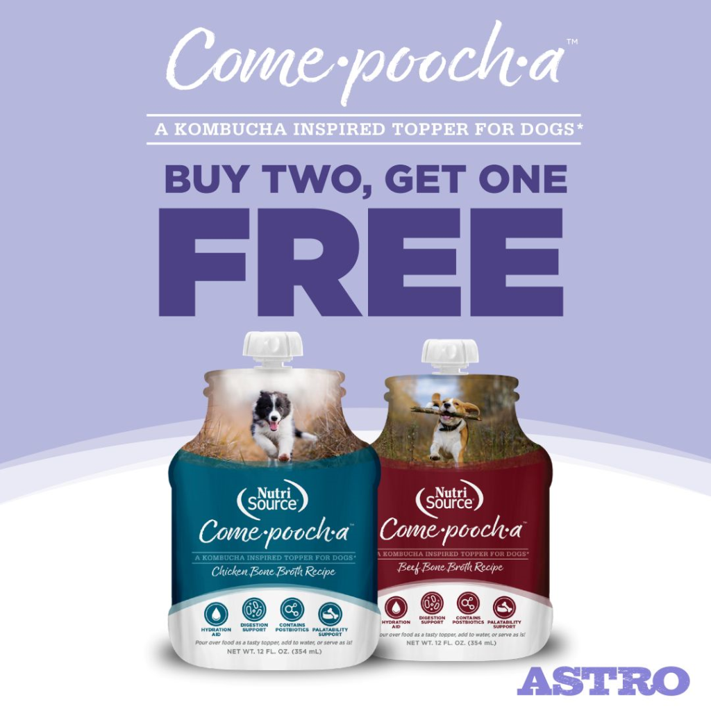 Astro | NutriSource | Buy 2, Get 1 FREE on Come-Pooch-A
