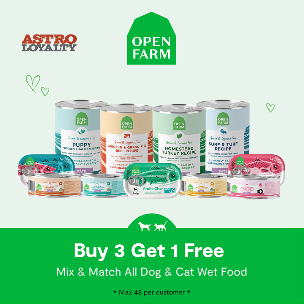Astro | Open Farm | Buy 3, Get 1 FREE on Wet Food