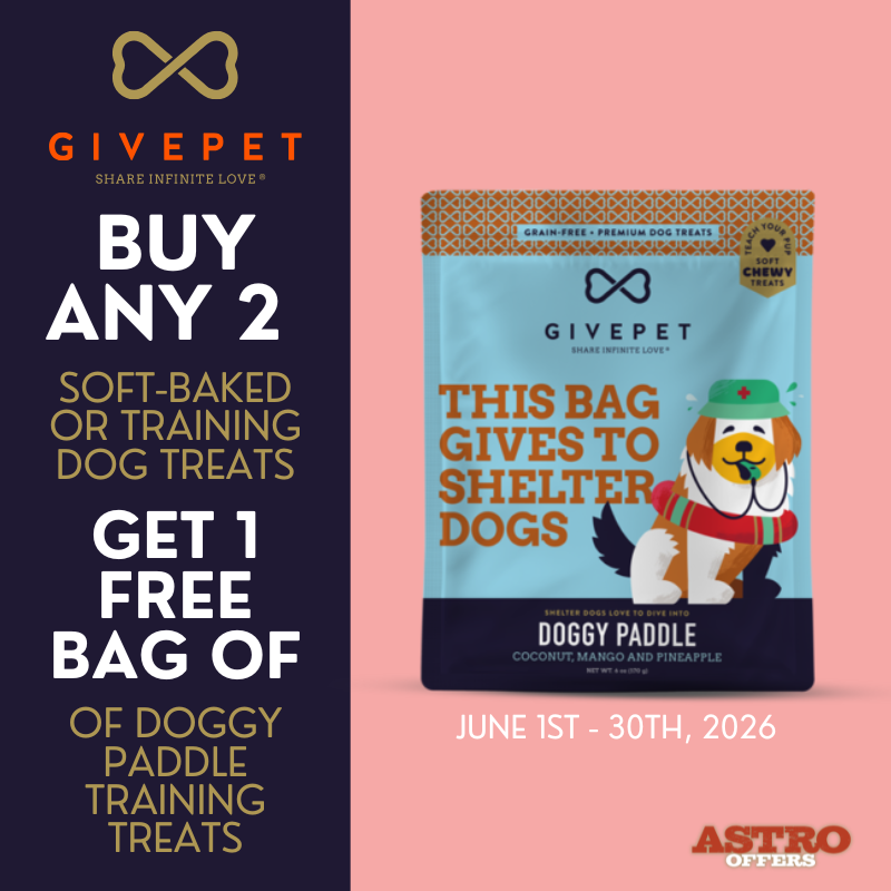 Astro | Give Pet | FREE Doggy Paddle with Qualifying Purchase
