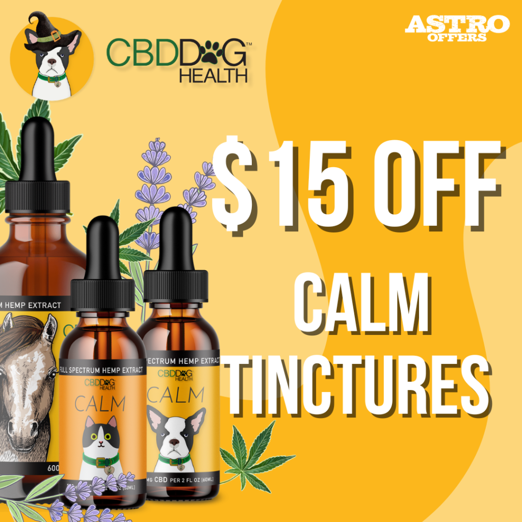Astro | CBD Dog Health | $15.00 OFF CALM Tinctures
