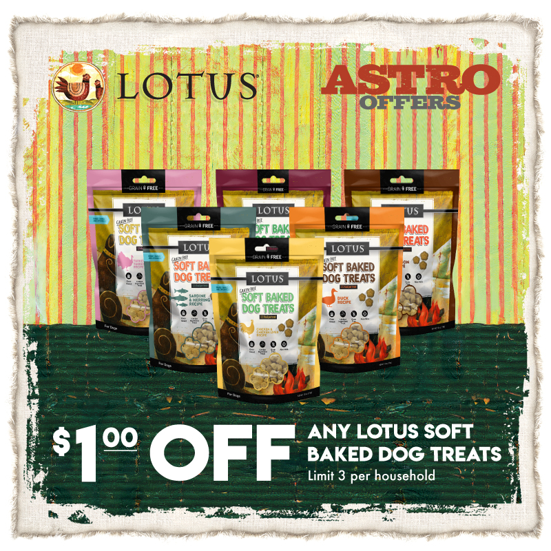 Astro | LOTUS | $1.00 OFF Soft-Baked Dog Treats