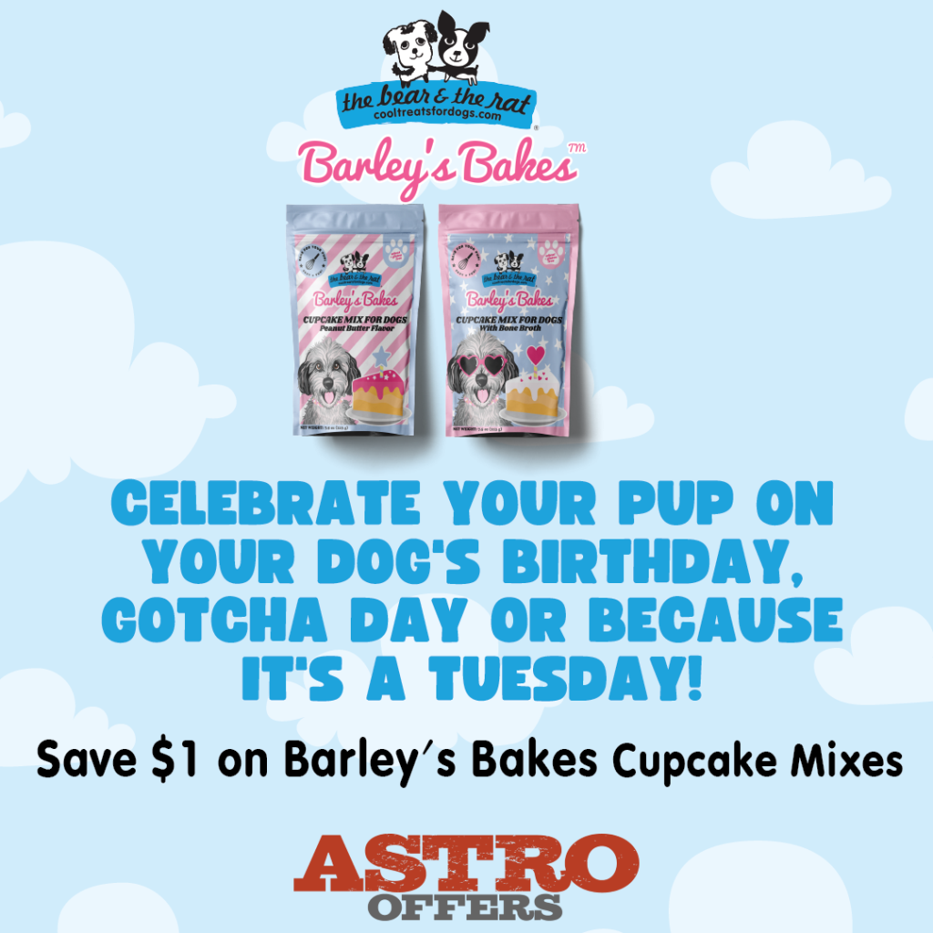 Astro | The Bear and The Rat | $1.00 OFF Barley's Bakes