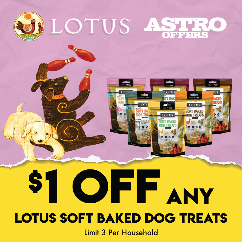 Astro | LOTUS | $1.00 OFF Soft-Baked Dog Treats
