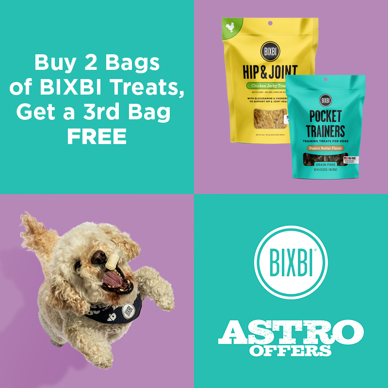 Astro | BIXBI | Buy 2, Get 1 FREE on Treats