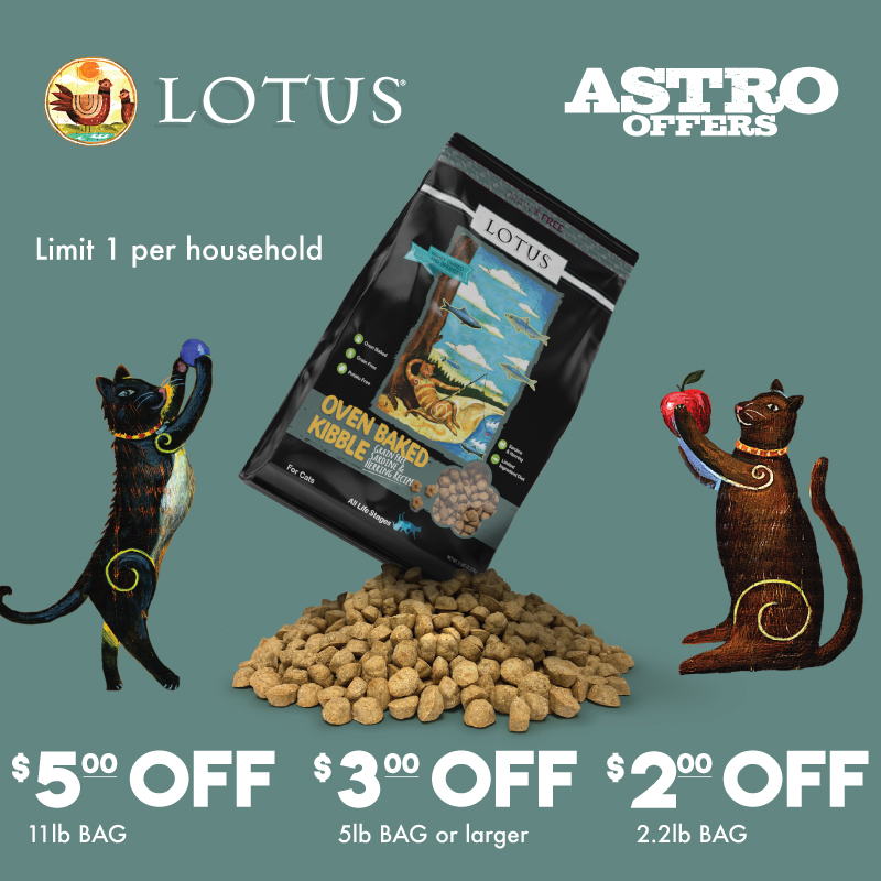 Astro | LOTUS | Dollars OFF Oven-Baked Cat Kibble