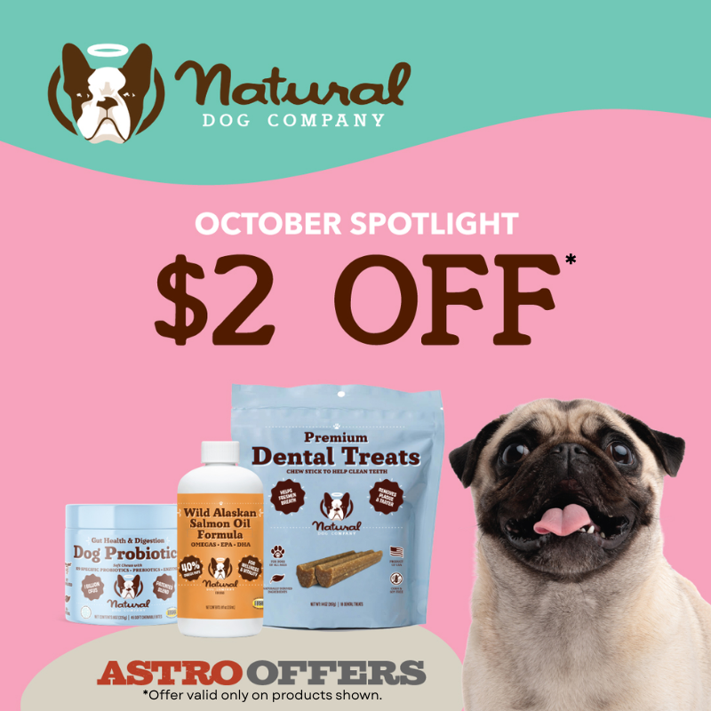 Astro | Natural Dog Company | $2.00 OFF Select Products