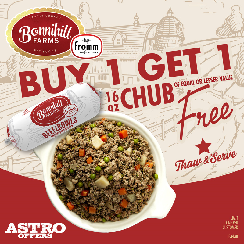 Astro | Bonnihill Farms | Buy 1, Get 1 FREE on 16oz Chubs