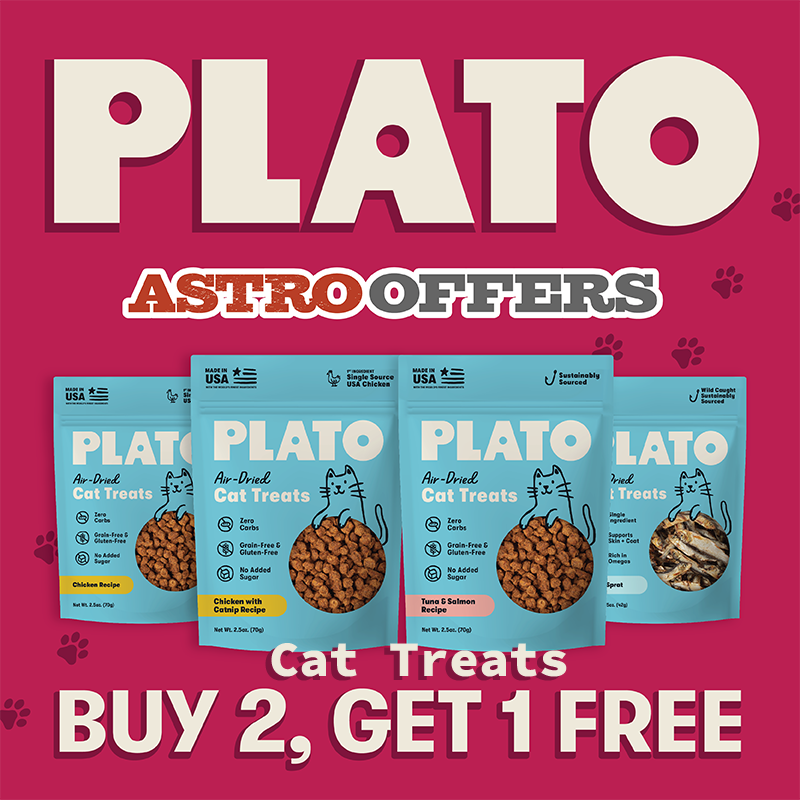 Astro | Plato | Buy 2, Get 1 FREE on Cat Treats