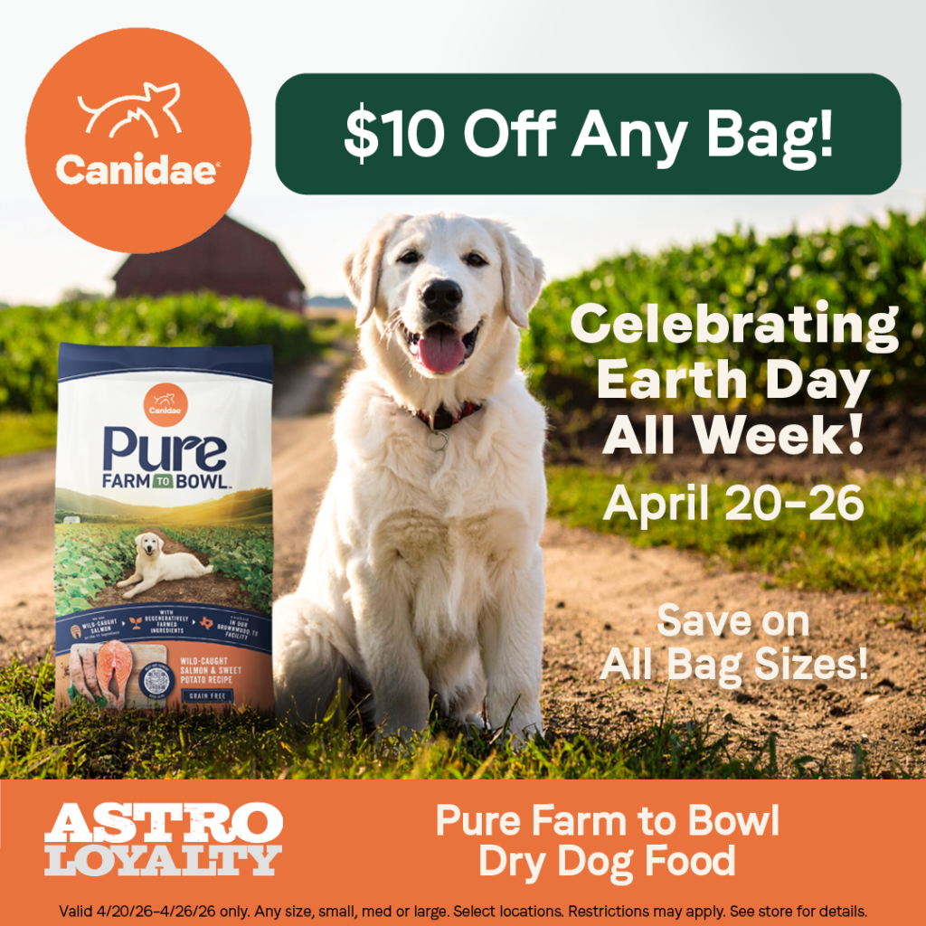 Astro | Canidae | $10.00 OFF Pure Farm to Bowl Dry Dog Food