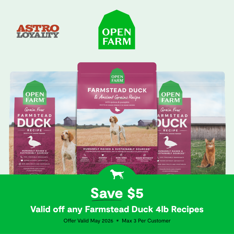 Astro | Open Farm | $5.00 OFF 4lb Duck for Dogs & Cats