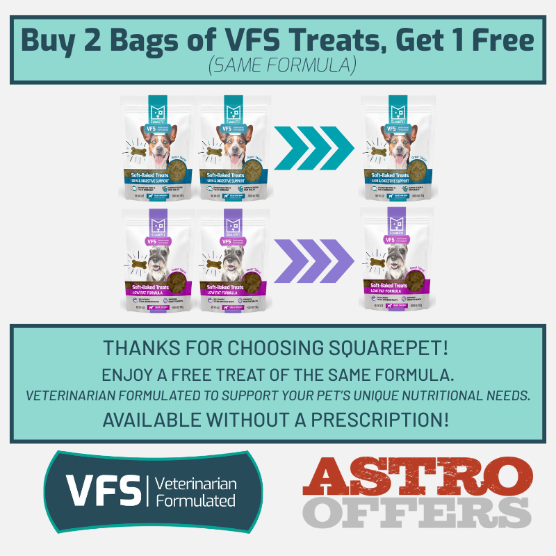 Astro | SquarePet | Buy 2, Get 1 FREE on VFS Treats