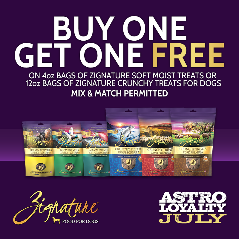 Astro | Zignature | Buy 1, Get 1 FREE on Treats!