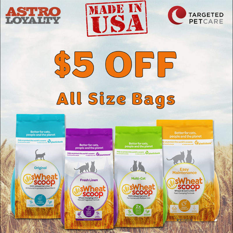 Astro | sWheat Scoop | $5.00 OFF sWheat Scoop Litter