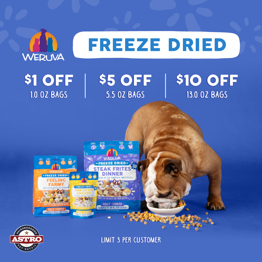 Astro | Weruva | Dollars OFF Fully Cooked Freeze-Dried Dog Food