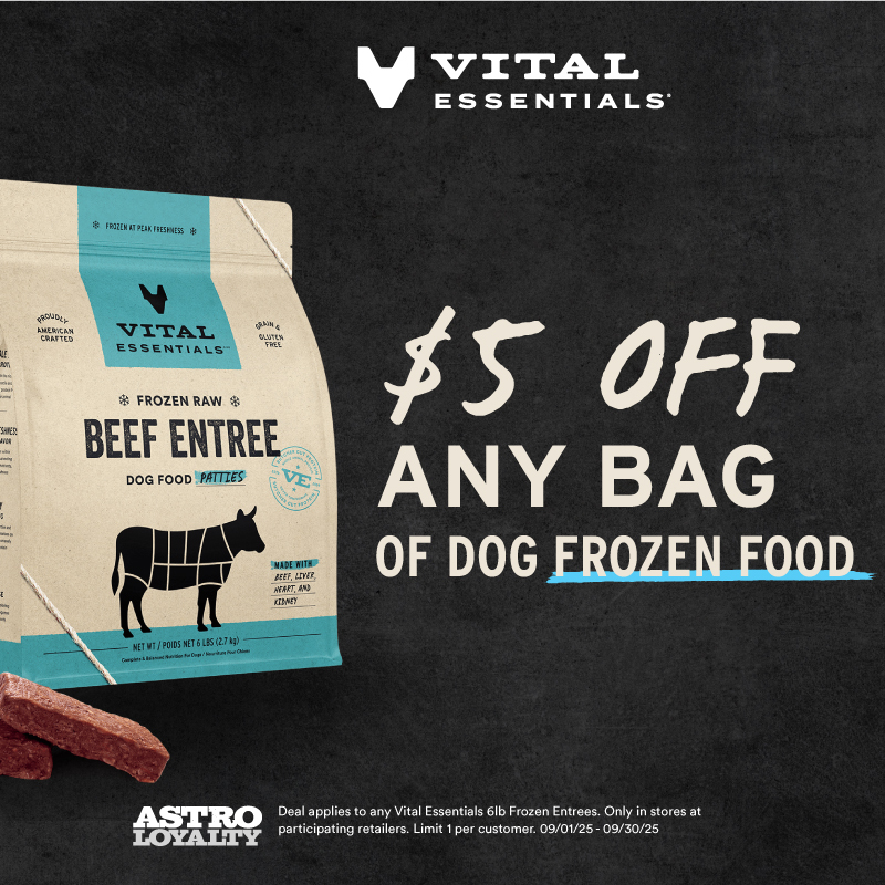 Astro | Vital Essentials | $5.00 OFF Frozen Dog Food