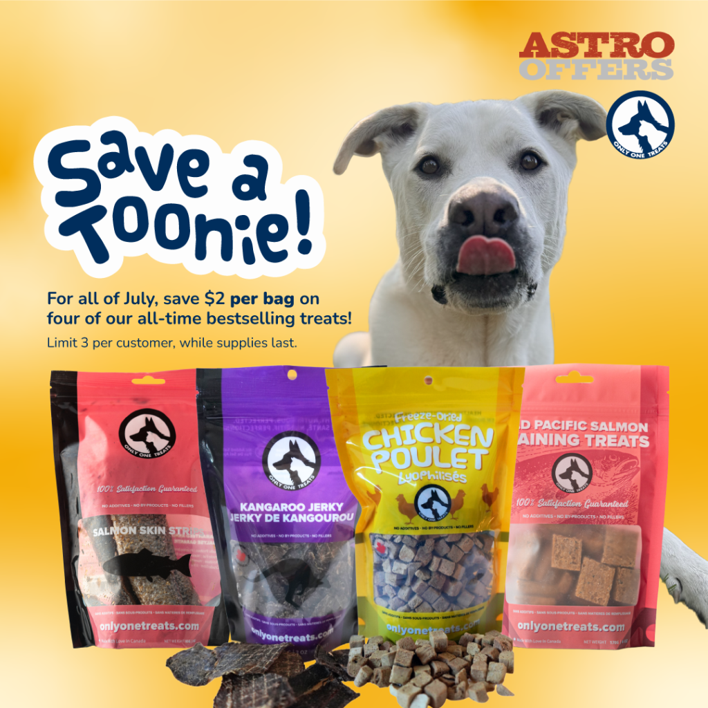 Astro | Only One Treats | $2.00 OFF Bestselling Treat Bags
