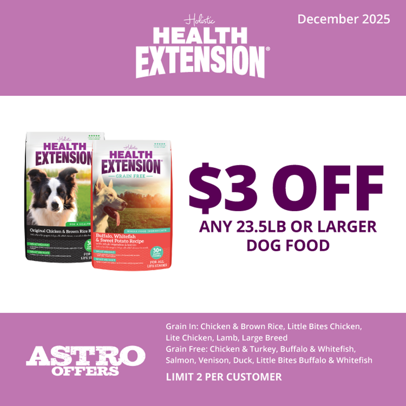 Astro | Health Extension | $3.00 OFF Large Bags 