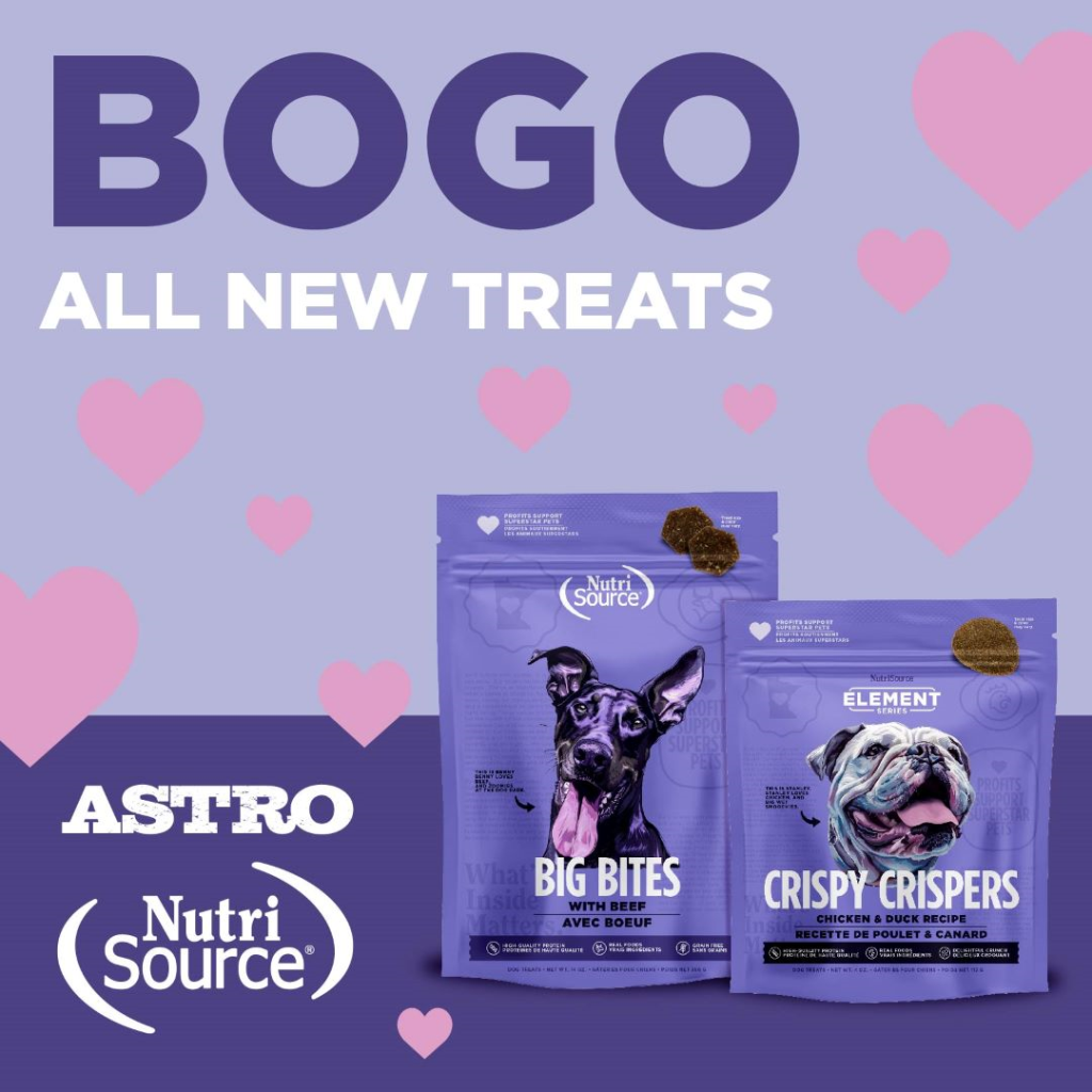 Astro | NutriSource, PureVita, Elements, & Choice | Buy 1, Get 1 FREE on NEW Treats