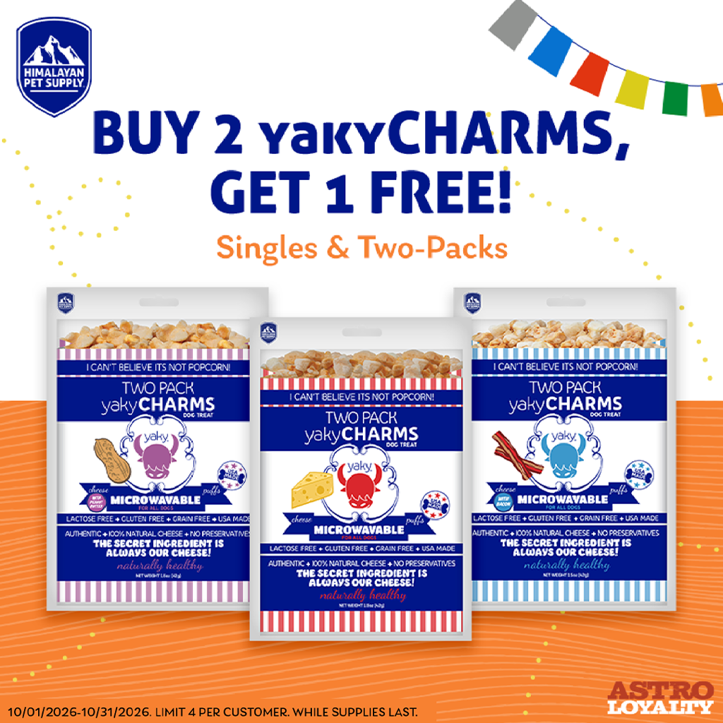 Astro | Himalayan Pet Supply | Buy 2, Get 1 FREE on yakyCHARMS