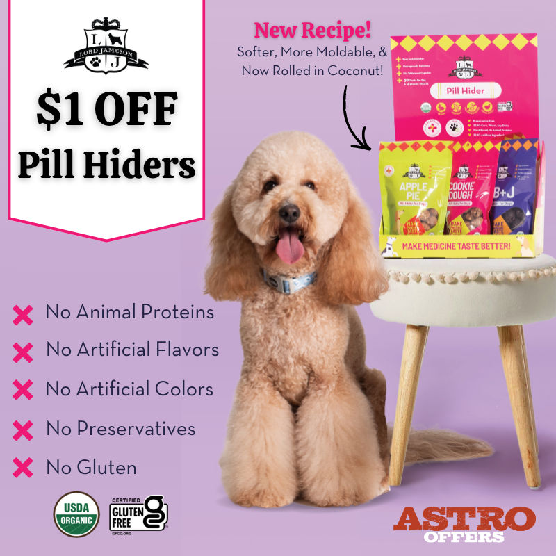 Astro | Lord Jameson | $1.00 OFF NEW Organic Pill Hiders