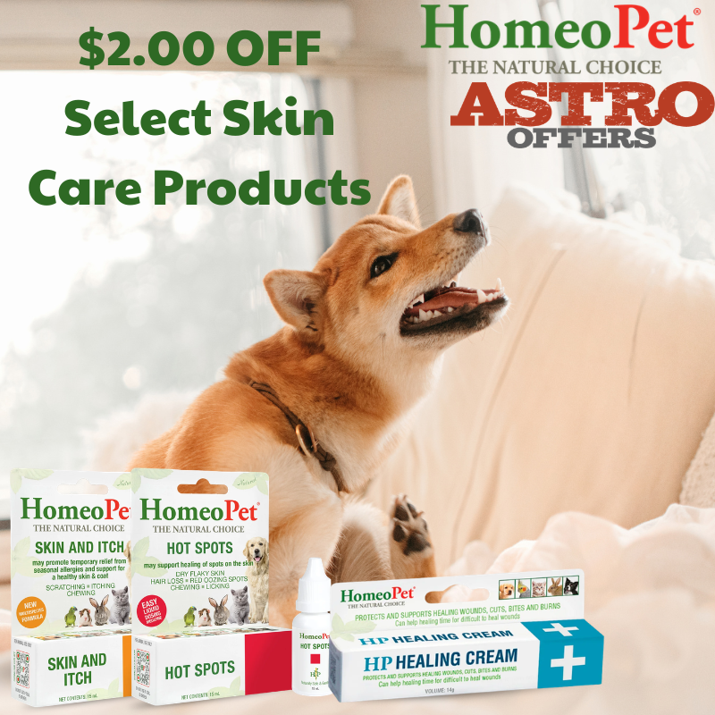 Astro | HomeoPet | $2.00 OFF Select Skin Care Products
