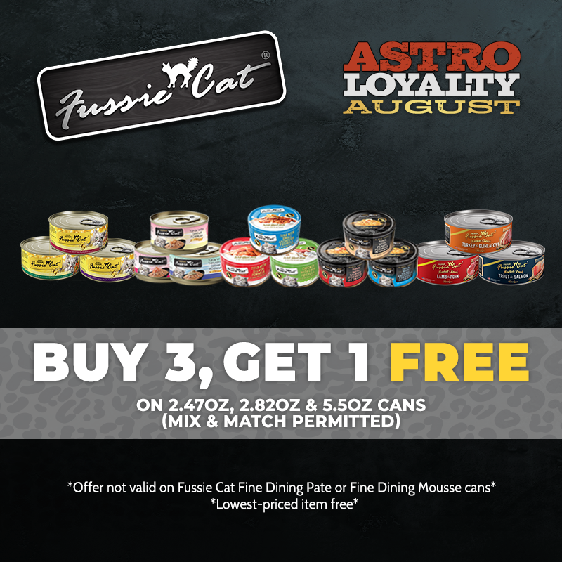 Astro | Fussie Cat | Buy 3, Get 1 FREE on Select Cat Cans 