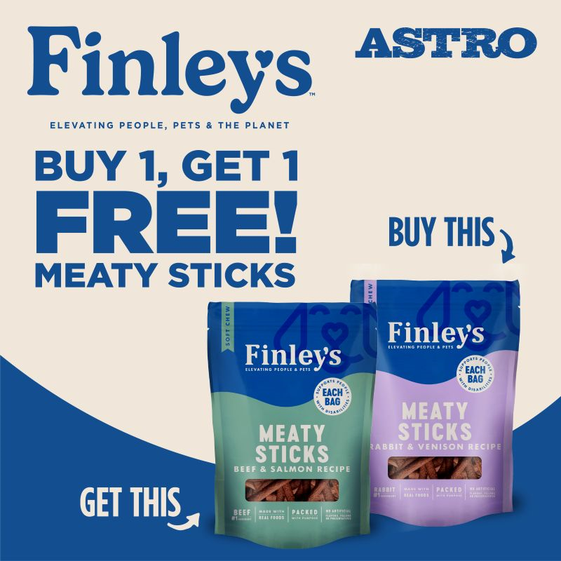 Astro | Finley's | Buy 1, Get 1 FREE on Meaty Sticks Treats