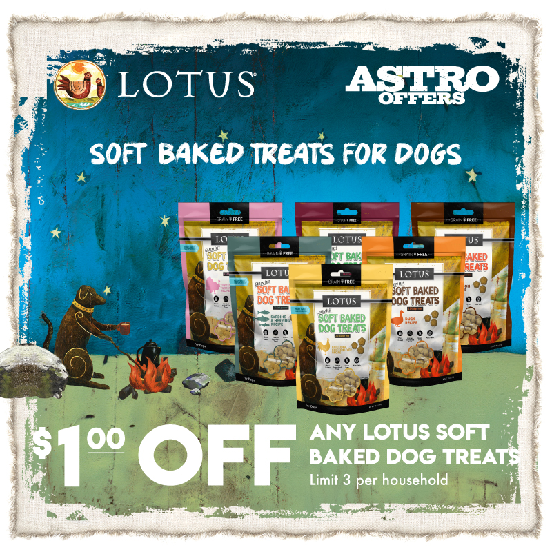 Astro | LOTUS | $1.00 OFF Soft-Baked Dog Treats