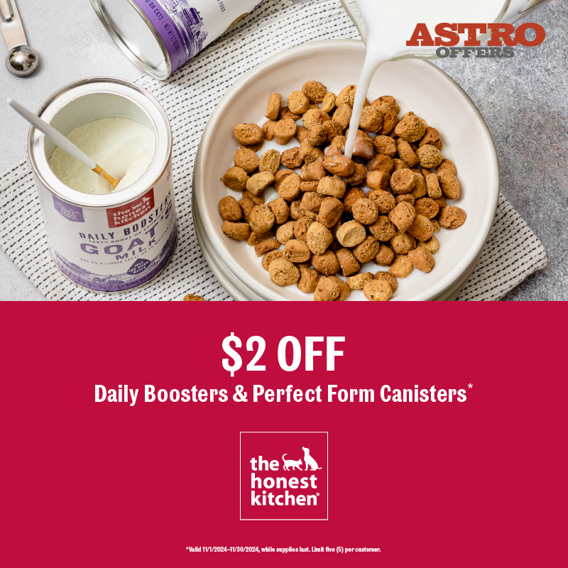 Astro | The Honest Kitchen | $2.00 OFF Supplement Canisters