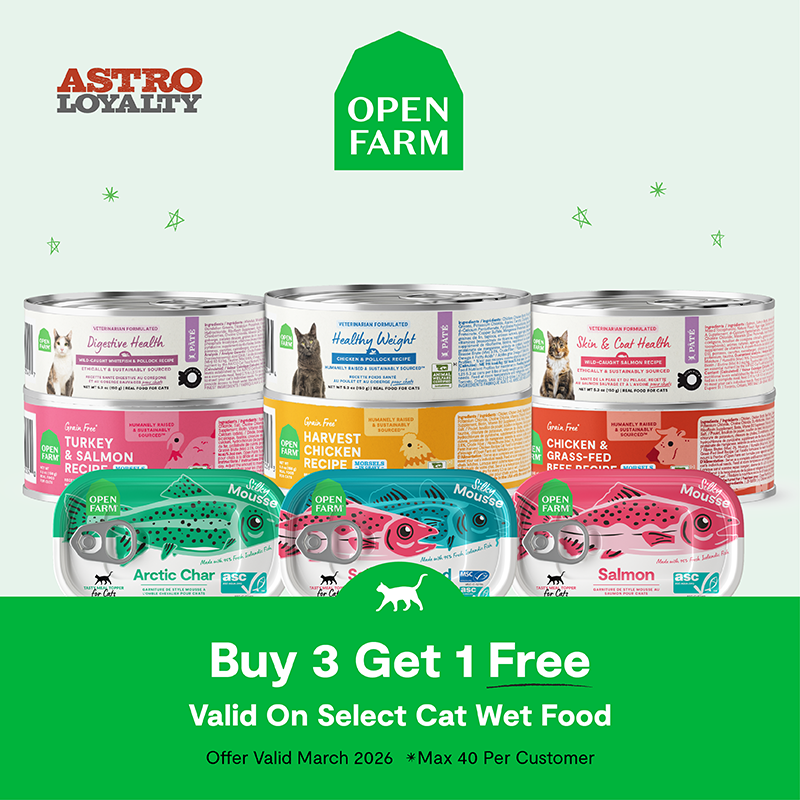 Astro | Open Farm | Buy 3, Get 1 FREE on Select Wet Cat Food 