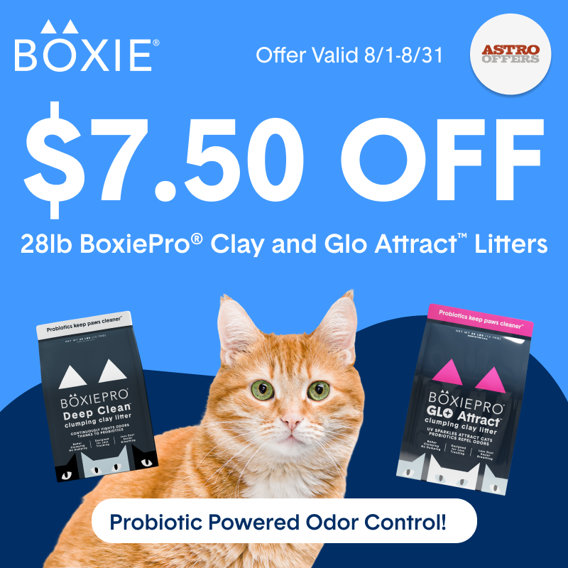 Astro | Boxiecat US | $7.50 OFF 28lb Pro & Pro Glo Litter