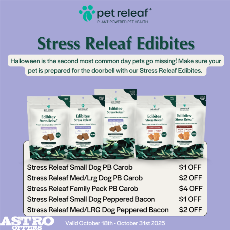 Astro | Pet Releaf | Dollars OFF Stress Releaf Edibites 