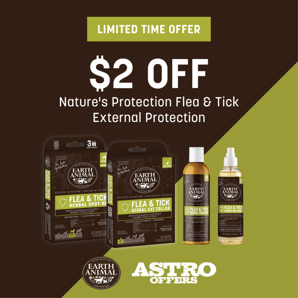 Astro | Earth Animal | $2.00 OFF Nature's Protection Flea & Tick External Protection