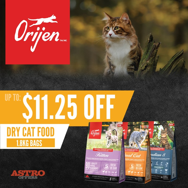 Astro | ORIJEN | Dollars OFF ORIJEN Dry Cat Food