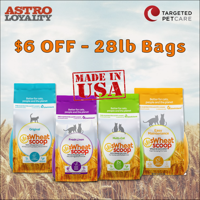 Astro | sWheat Scoop | $6.00 OFF 28lb Bags