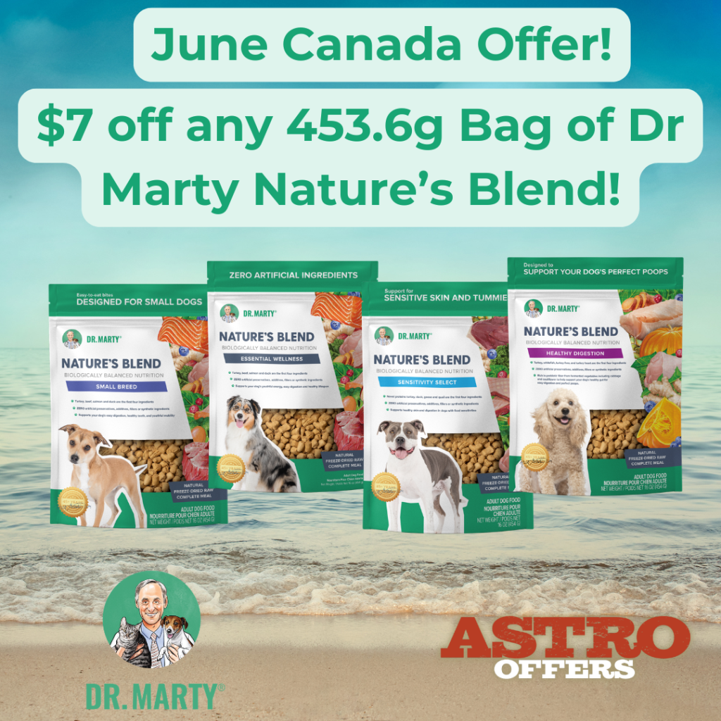 Astro | Dr. Marty's Canada | $7.00 OFF 454g Nature's Blend!