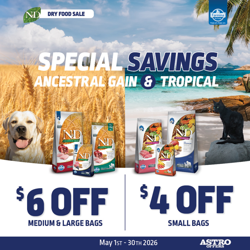 Astro | Farmina Canada | Dollars OFF N&D Tropical and Ancestral Grain Dry Food