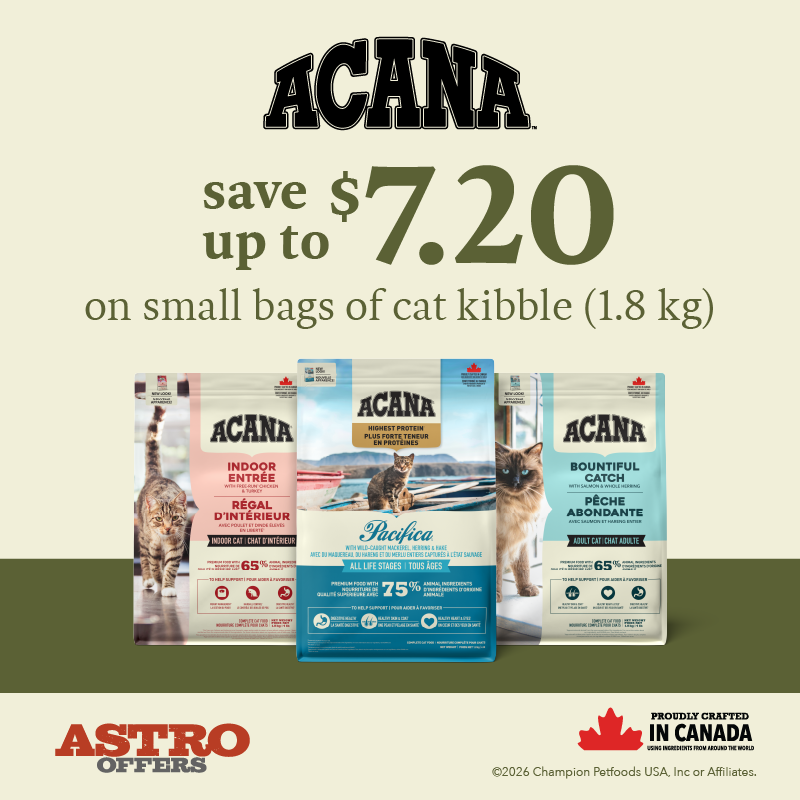 Astro | ACANA Canada | Dollars OFF Select Dry Cat Food