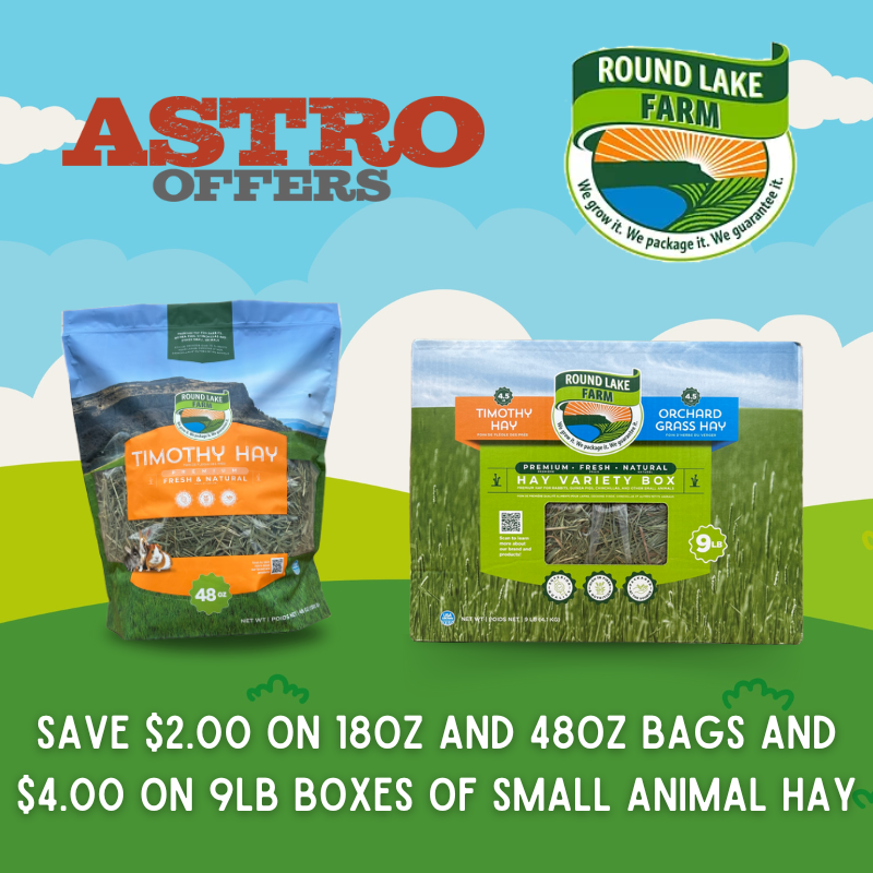 Astro | Round Lake Farm | Dollars OFF Small Animal Hay
