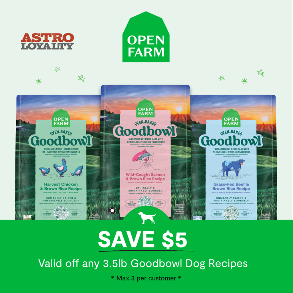 Astro | Open Farm | $5.00 OFF 3.5lb Goodbowl Dog Recipes