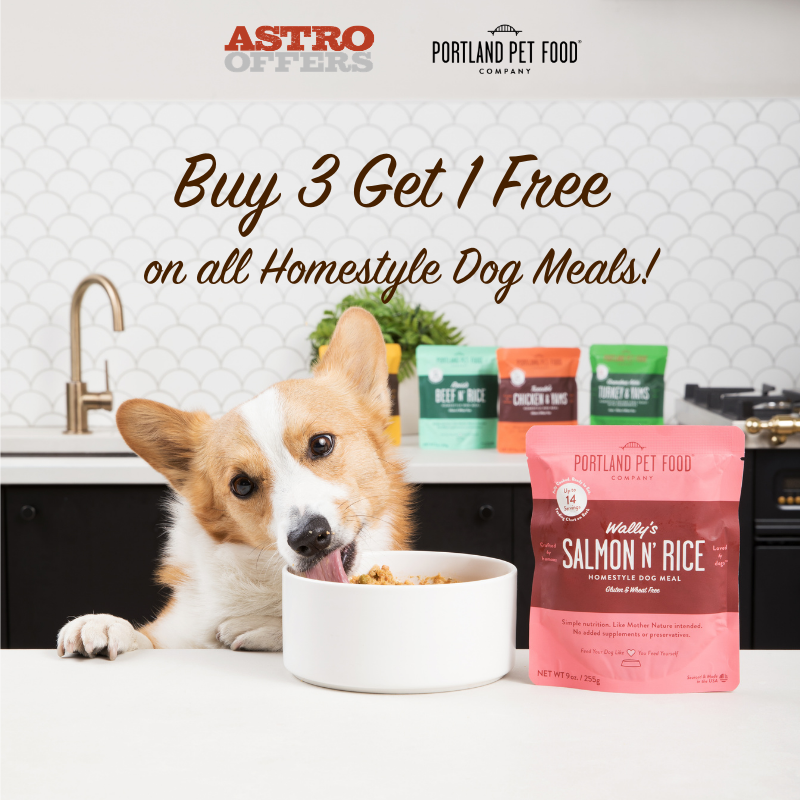 Astro | Portland Pet Food | Buy 3, Get 1 Free on Homestyle Dog Meals