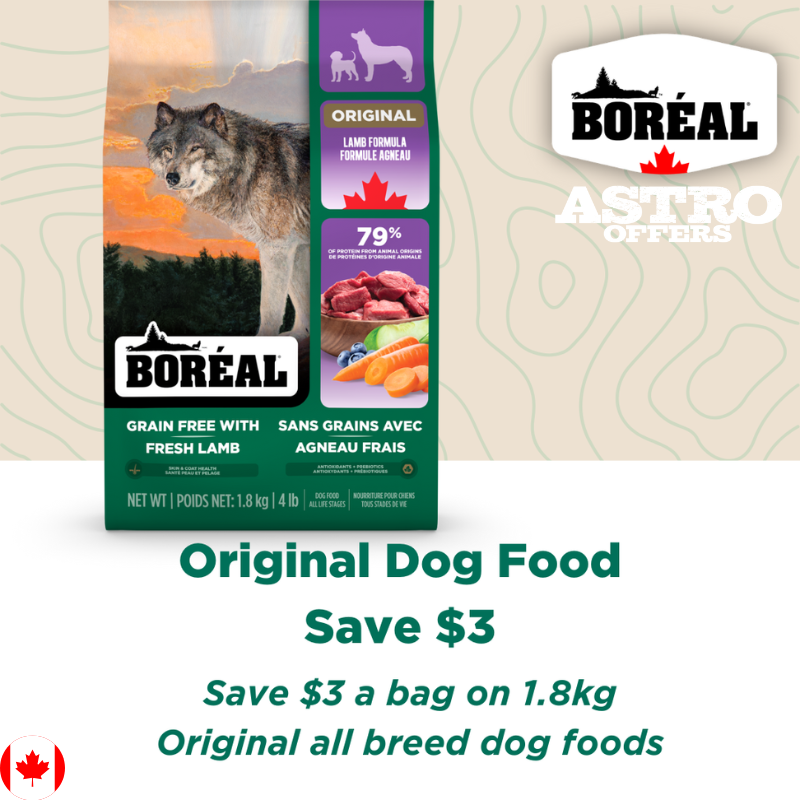 Astro | Boreal | $3.00 OFF 1.8kg Original All Breed Dog Food