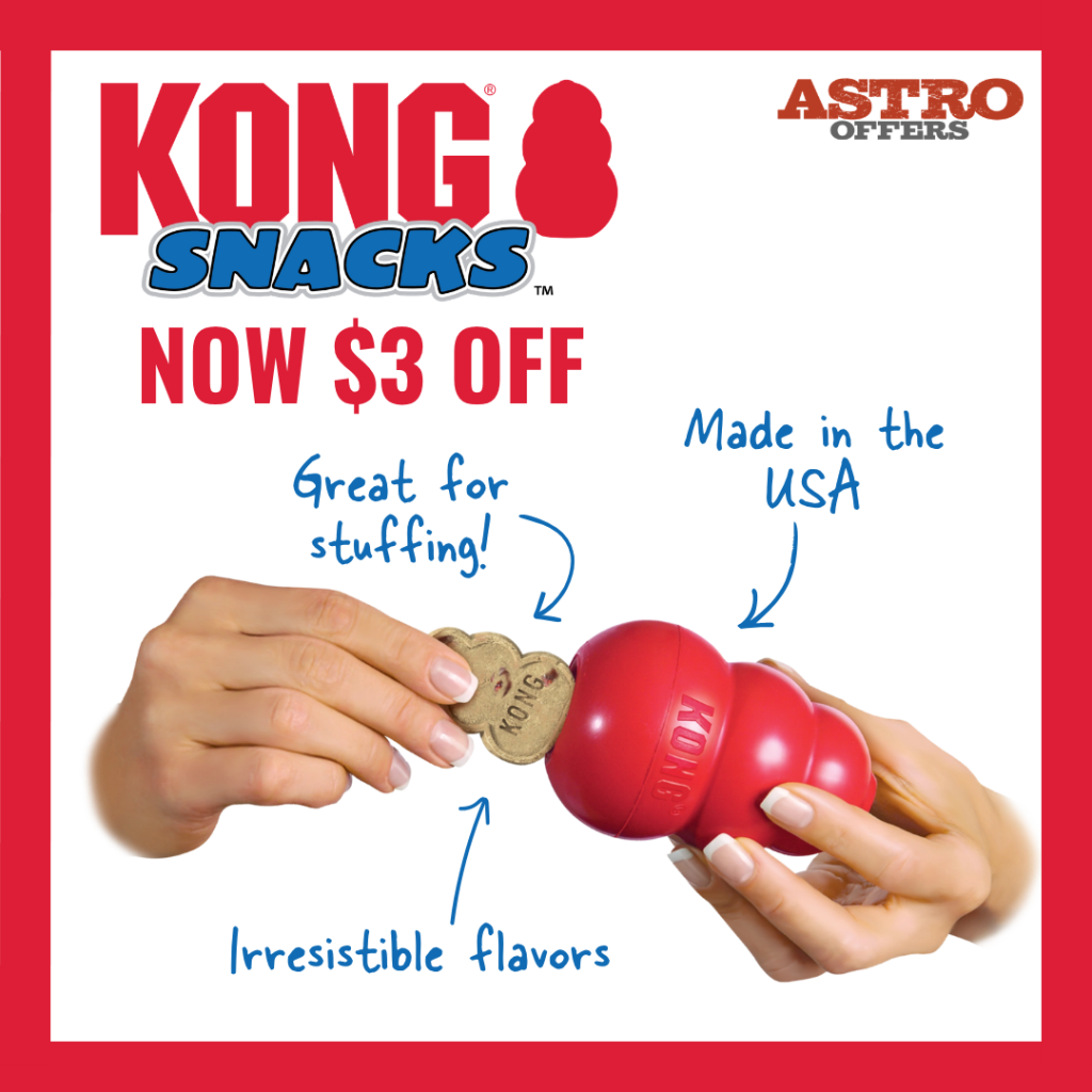 Astro | KONG Company | $3.00 OFF KONG Snacks