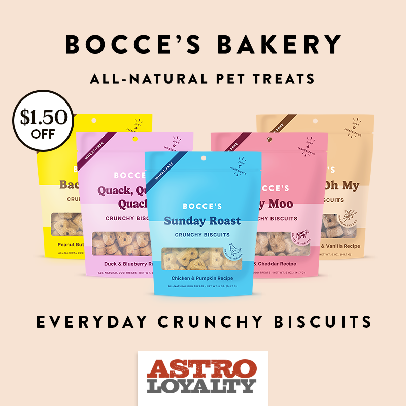 Astro | Bocce's Bakery | $1.50 OFF Everyday Crunchy Biscuits