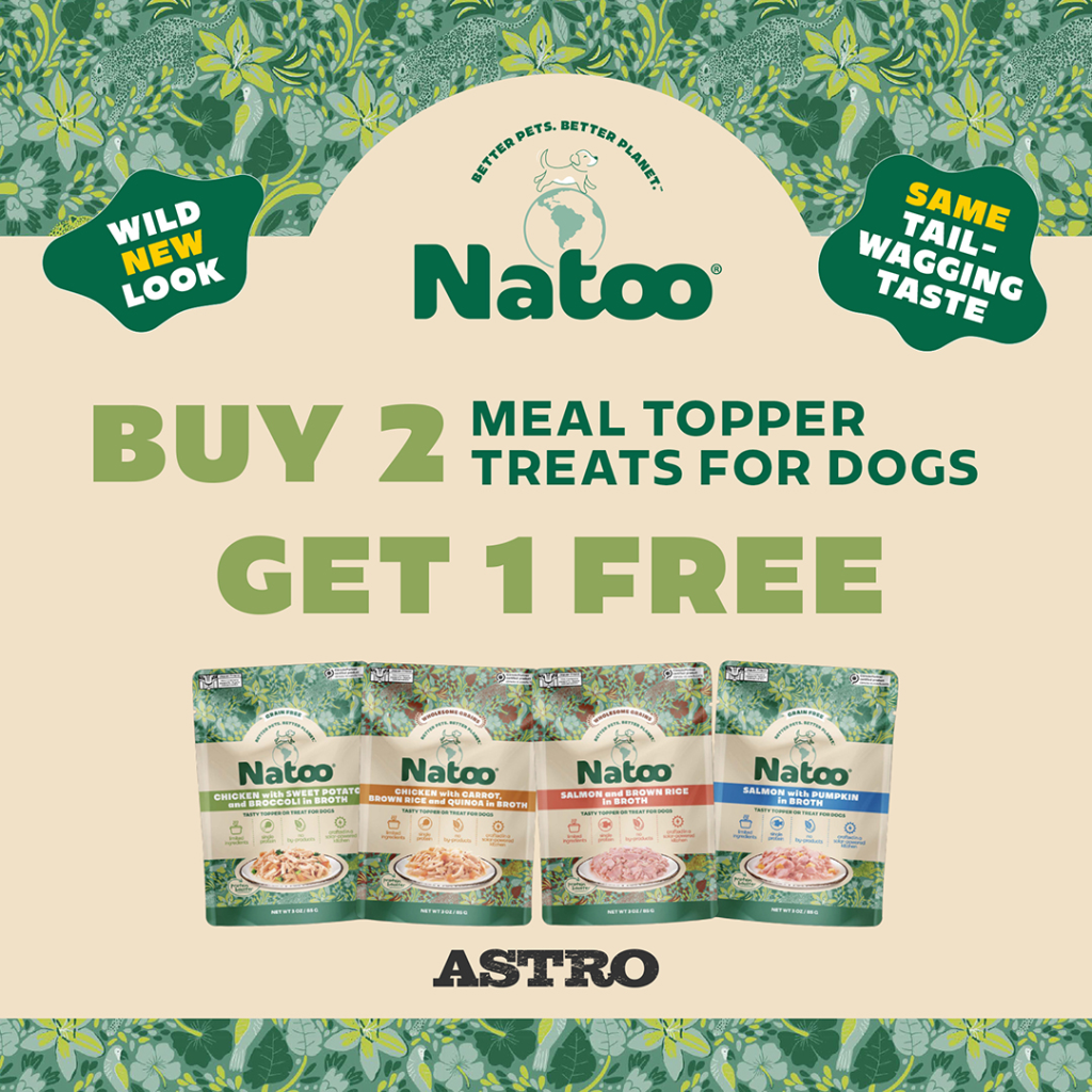 Astro | Natoo | Buy 2, Get 1 FREE on Toppers for Dogs