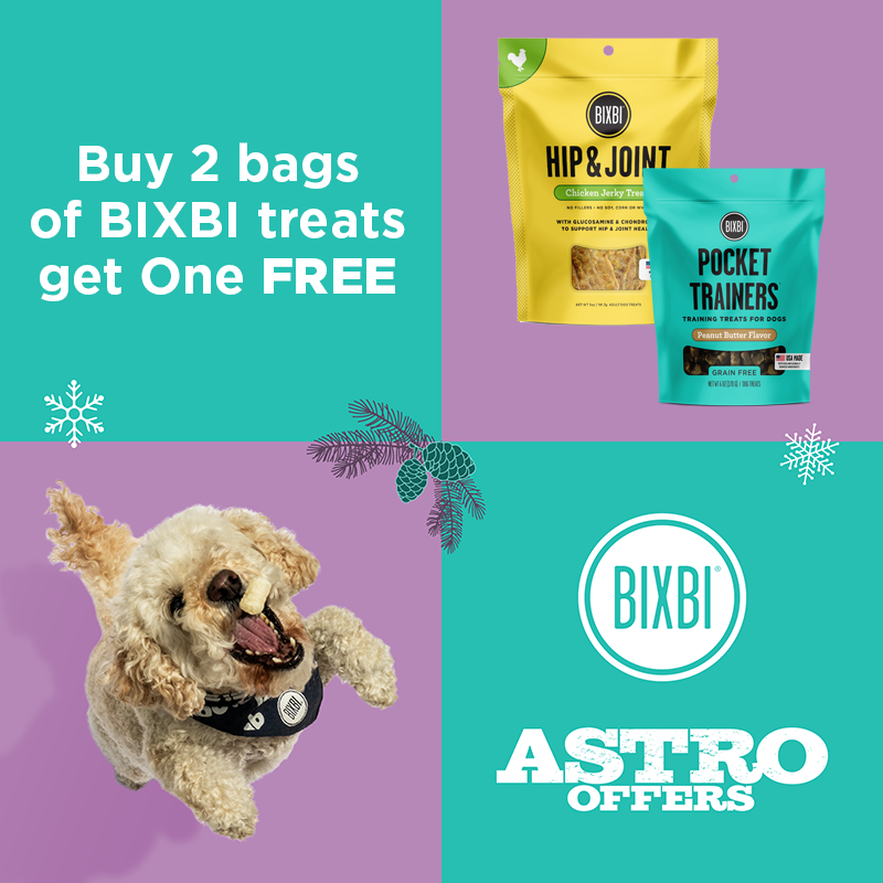 Astro | BIXBI | Buy 2, Get 1 FREE on All Treats