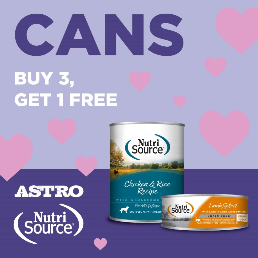 Astro | NutriSource, PureVita, Elements, & Choice | Buy 3, Get 1 FREE Cat Cans