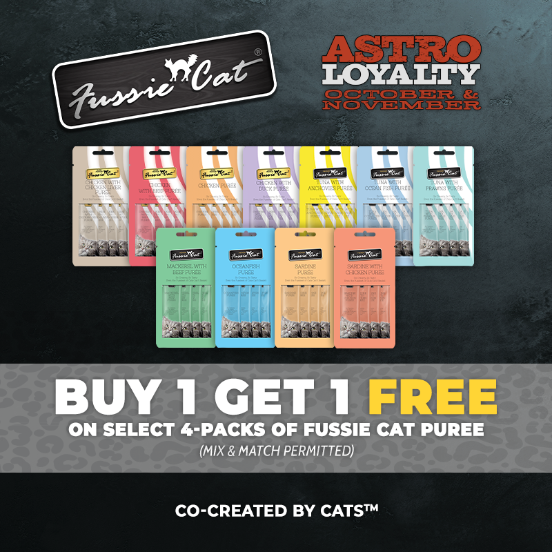 Astro | Fussie Cat | Buy 1, Get 1 FREE on Select 4-Packs of Puree