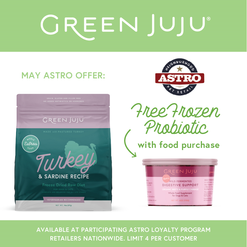 Astro | Green Juju | FREE Frozen Probiotic with Food Purchase
